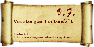 Vesztergom Fortunát névjegykártya